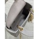 Mini Lady Dior Grey Lambskin Bag