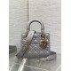 Dior Lady Dior Grey Lambskin 20cm