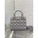 Dior Lady Dior Grey Lambskin 20cm