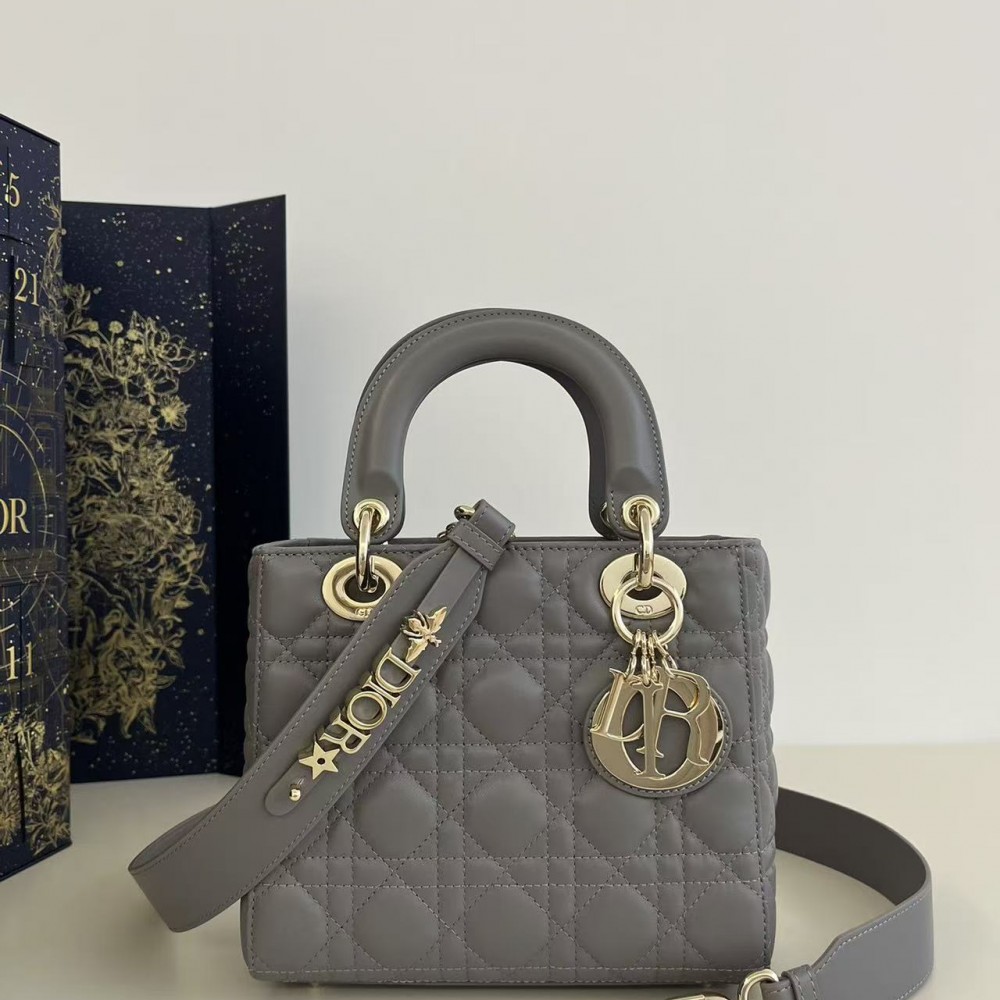 Dior Lady Bag Medium Iron Grey