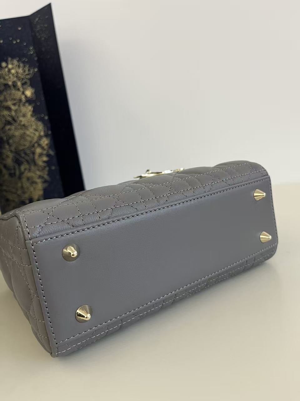 Dior Lady Bag Medium Iron Grey