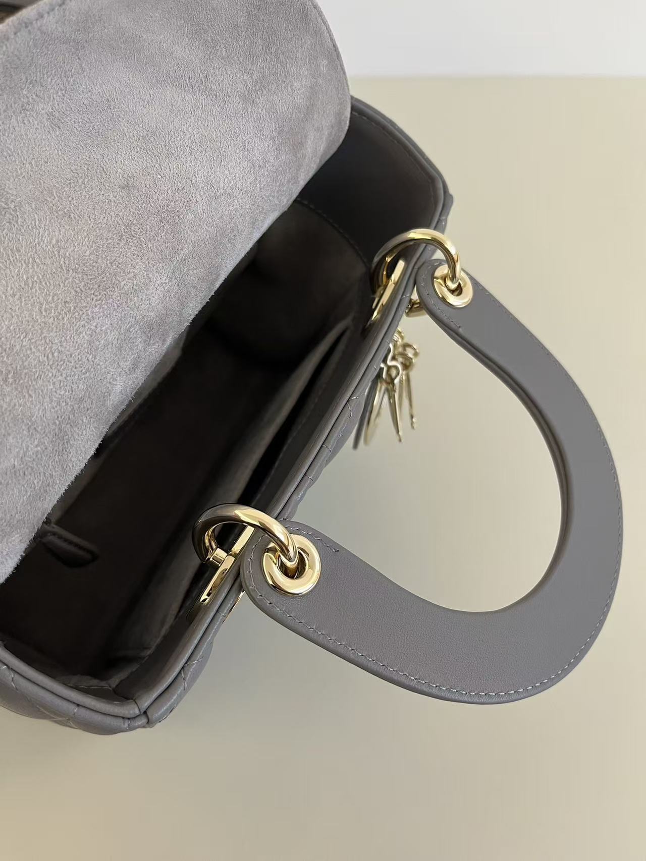 Dior Lady Bag Medium Iron Grey