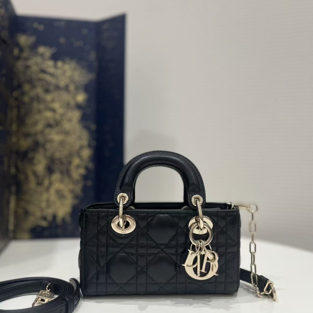 DIOR Mini Lady D-Joy Bag Black 