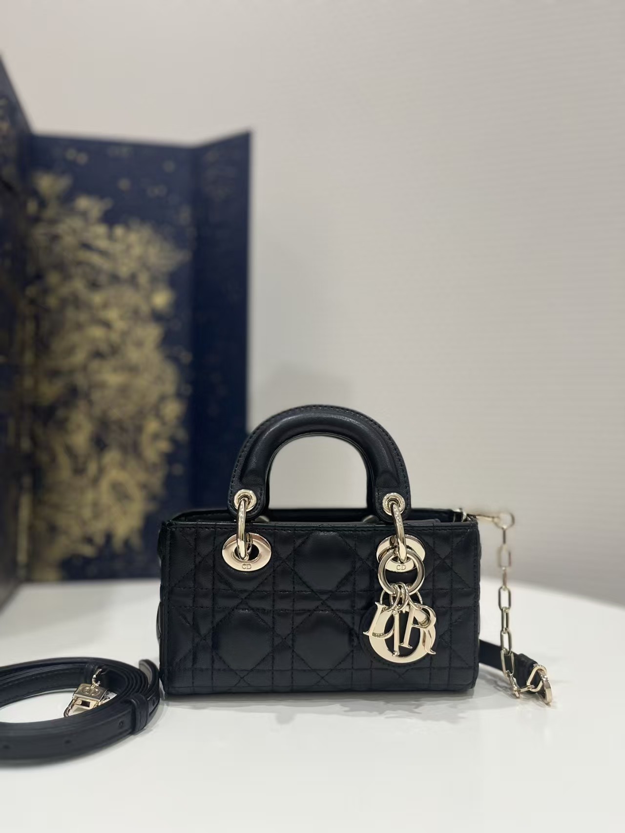 DIOR Mini Lady D-Joy Bag Black 