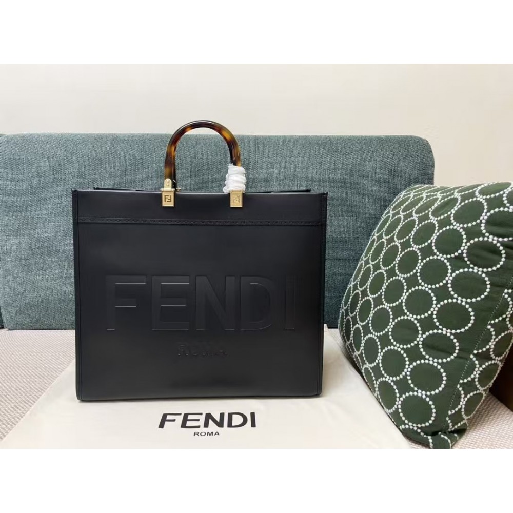 Fendi Sunshine Large Leather Black
