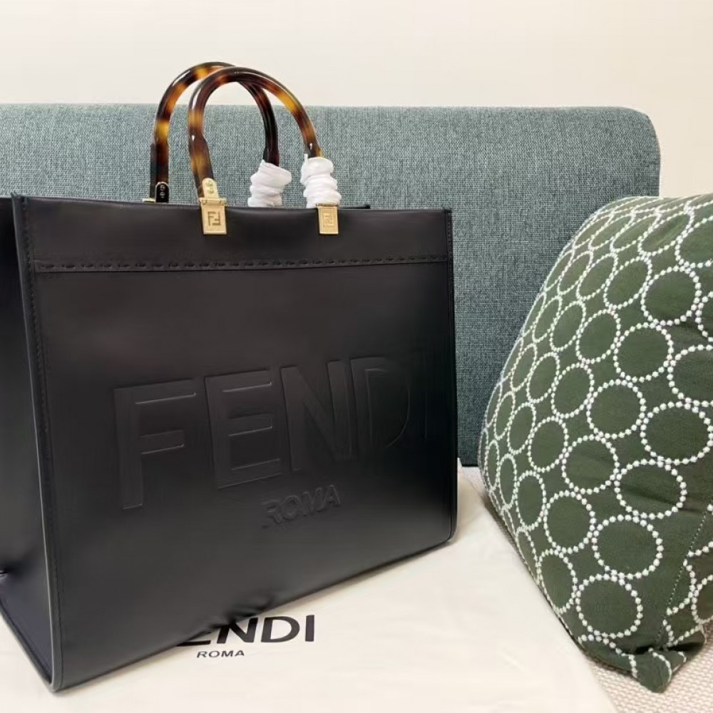 Fendi Sunshine Large Leather Black
