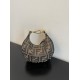 Fendigraphy Mini Brown FF jacquard fabric mini bag