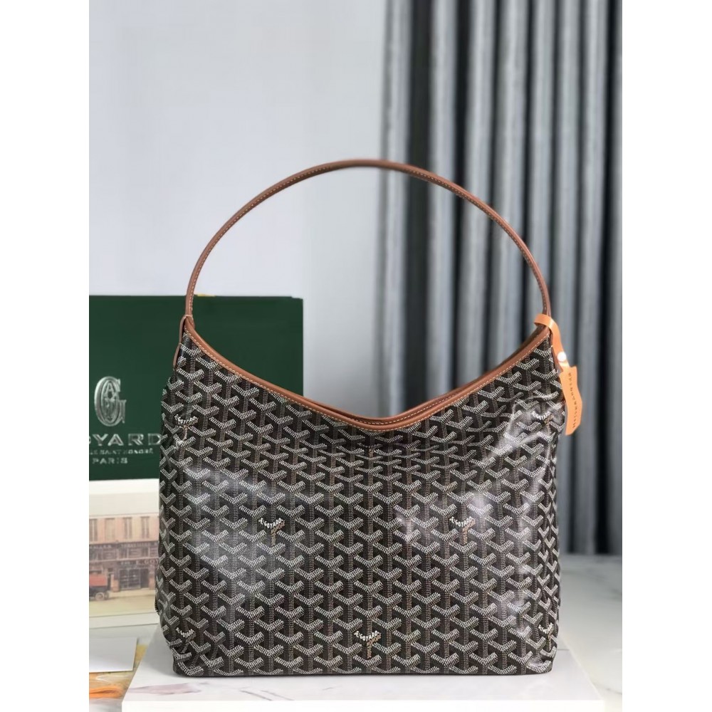Goyard  Goyardine Boheme Hobo Black Gold
