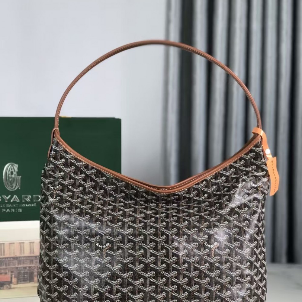 Goyard  Goyardine Boheme Hobo Black Gold