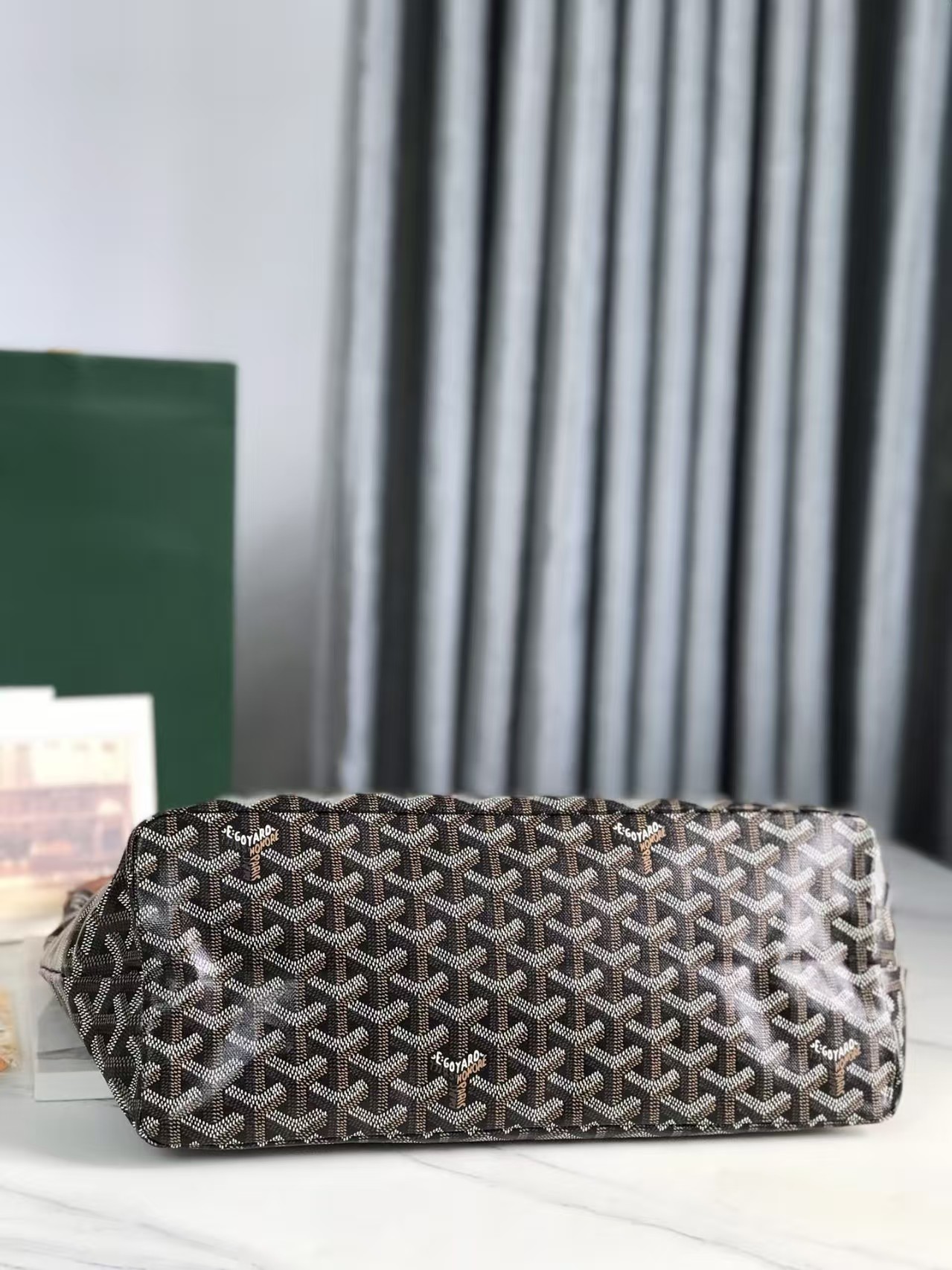 Goyard  Goyardine Boheme Hobo Black Gold
