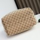 Gucci Brera medium crossbody bag Variation sand and brown GG canvas