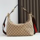 Gucci Brera medium crossbody bag Variation sand and brown GG canvas