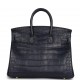 Hermès Birkin 25 Bleu Indigo Matte Alligator Gold Hardware Hermès Birkin 25 Bleu Indigo Matte Alligator Gold Hardware