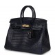 Hermès Birkin 25 Bleu Indigo Matte Alligator Gold Hardware Hermès Birkin 25 Bleu Indigo Matte Alligator Gold Hardware