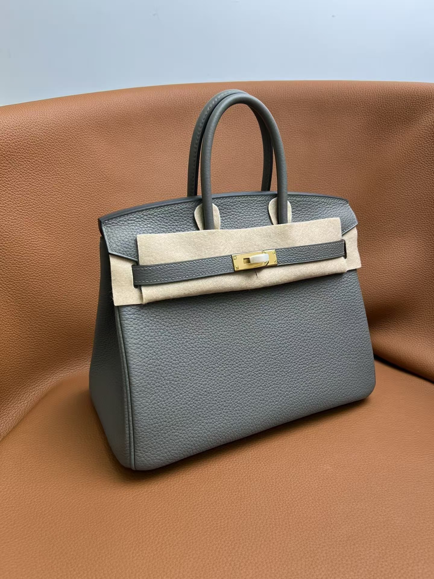 Hermès Birkin 25 Chai Togo Gold Hardware Pewter Gray Hermès Birkin 25 Chai Togo Gold Hardware Pewter Gray
