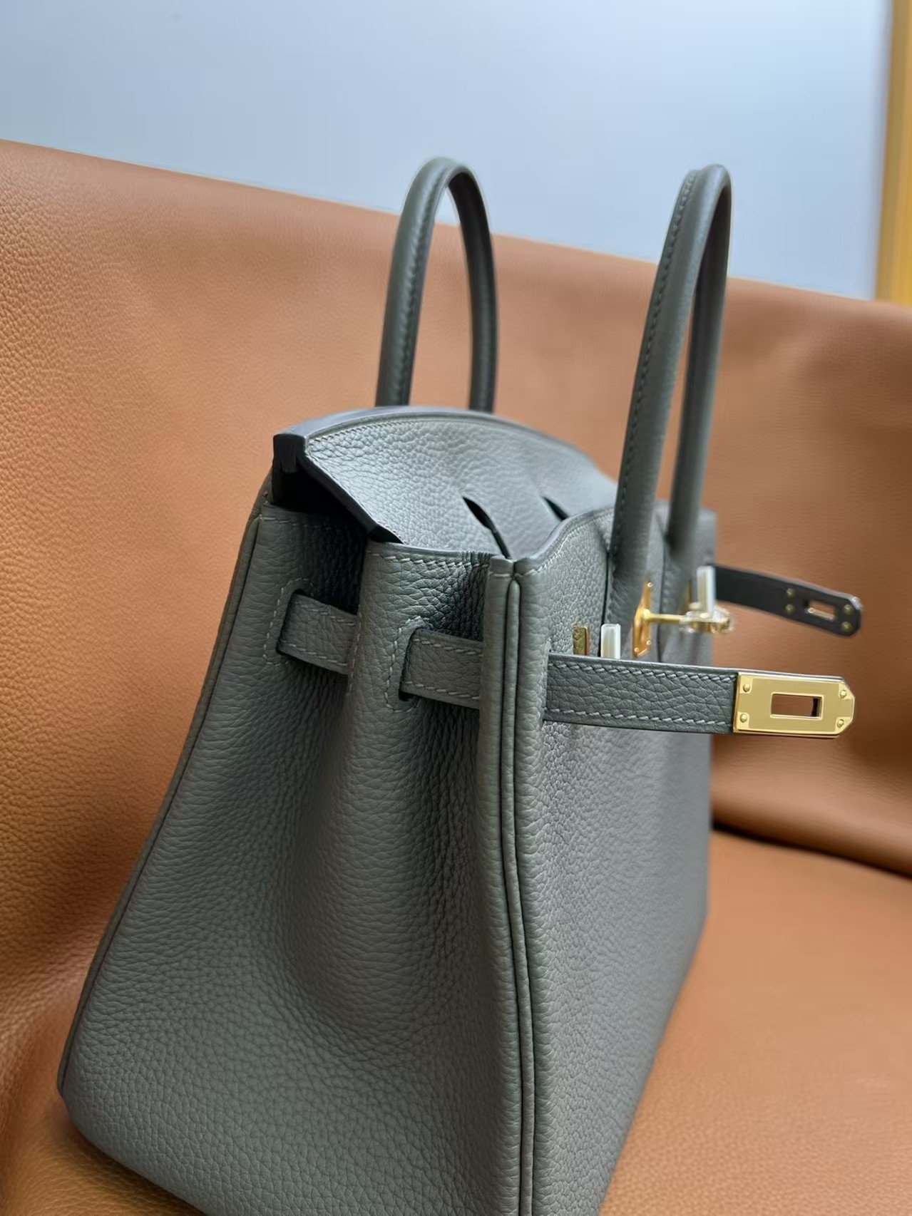 Hermès Birkin 25 Chai Togo Gold Hardware Pewter Gray Hermès Birkin 25 Chai Togo Gold Hardware Pewter Gray