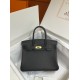 Hermès Birkin 25 Chai Togo Gold Hardware Black