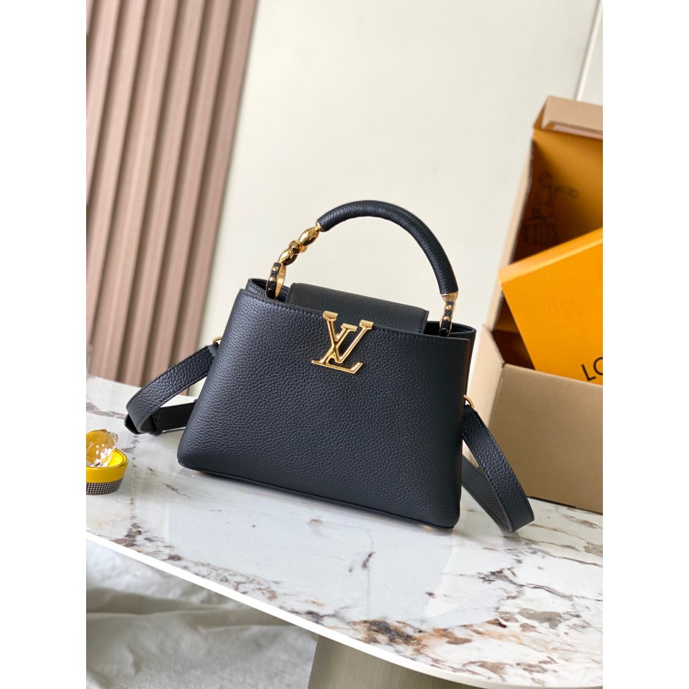 Louis Vuitton Handle Bags Taurillon LeatherCapucines BB