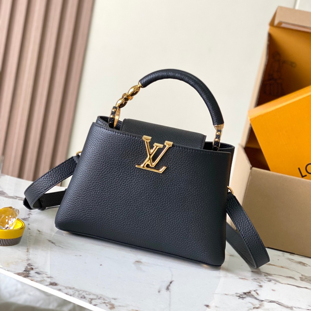 Louis Vuitton Handle Bags Taurillon LeatherCapucines BB