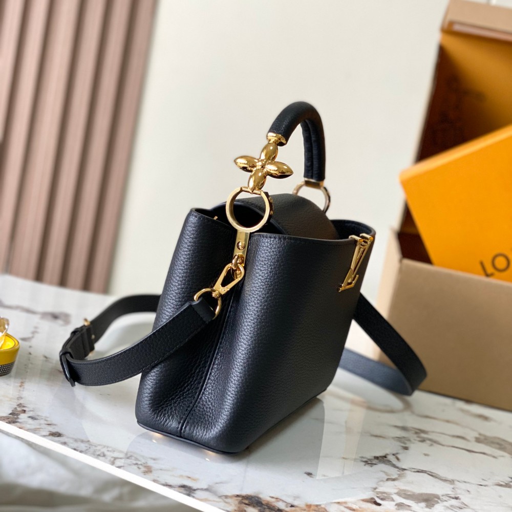 Louis Vuitton Handle Bags Taurillon LeatherCapucines BB