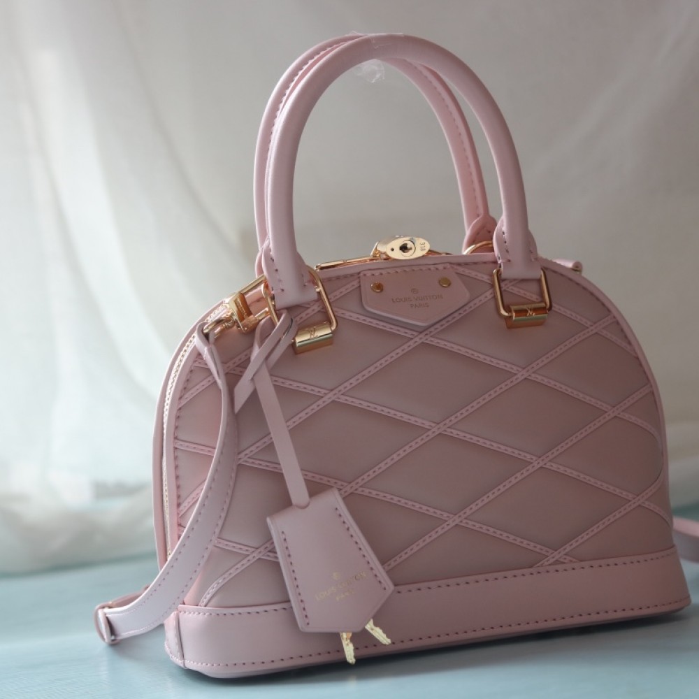 Louis Vuitton Alma BB Shell Bag Nicolas Ghesquière Pink Handbag