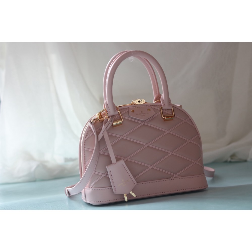 Louis Vuitton Alma BB Shell Bag Nicolas Ghesquière Pink Handbag