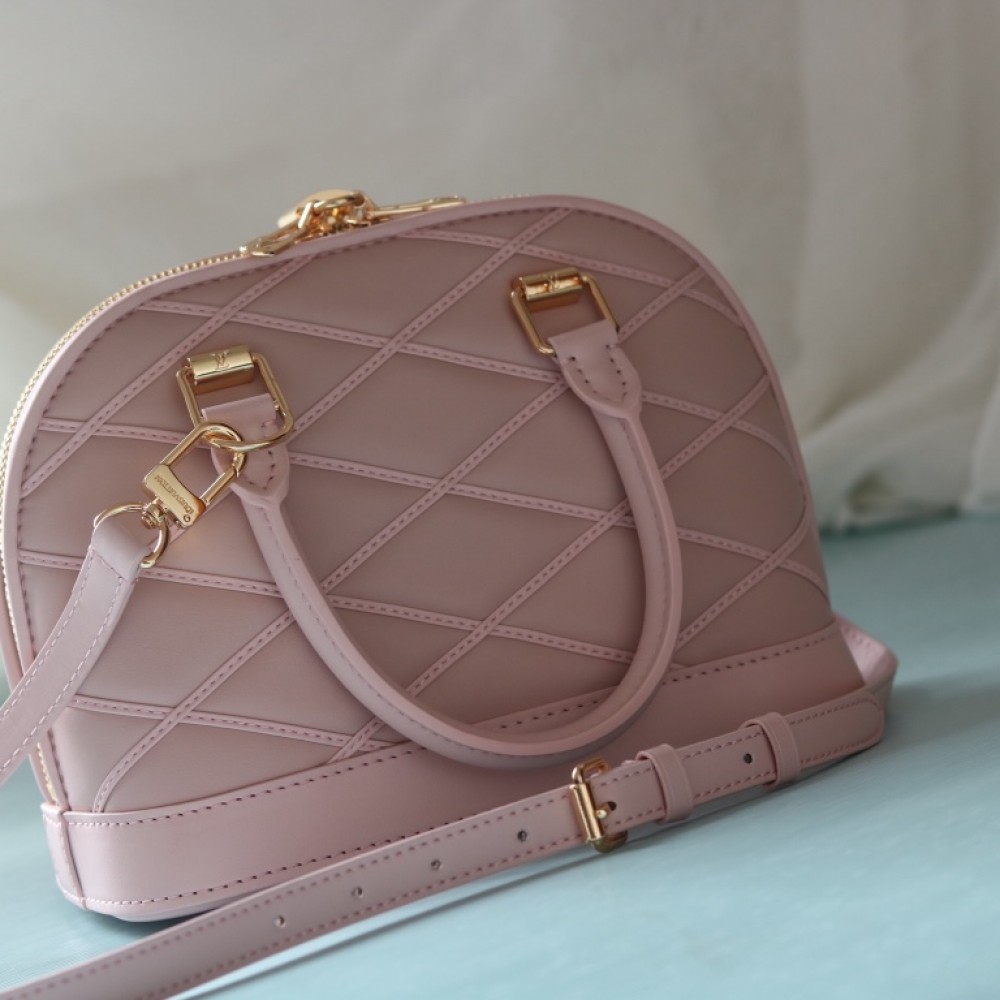 Louis Vuitton Alma BB Shell Bag Nicolas Ghesquière Pink Handbag