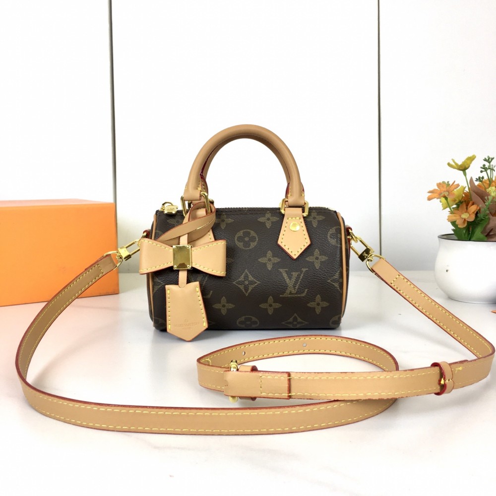 Louis Vuitton Nano Speedy Monogram Canvas Brown