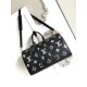 Louis Vuitton KeepallBandoulière 45 Handbag Cream/Black Louis Vuitton KeepallBandoulière 45 Handbag Cream/Black