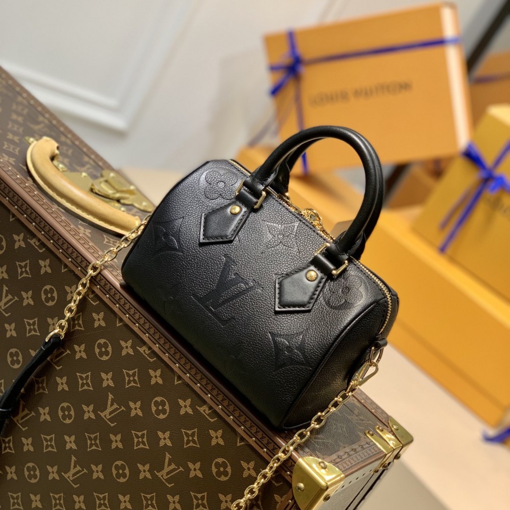 LOUIS VUITTON Speedy Bandoulière 20 Mastic Other Monogram Canvas Black