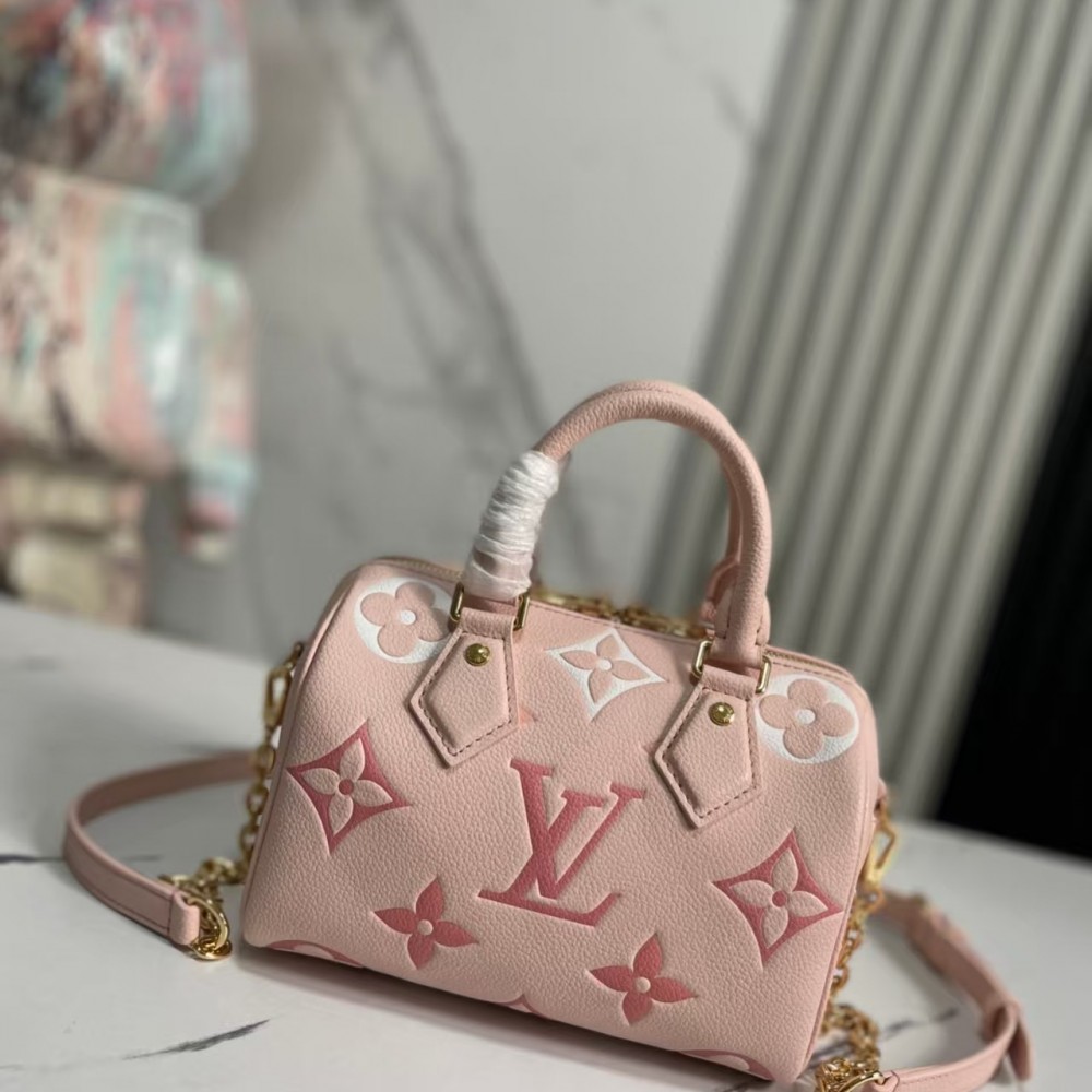 LOUIS VUITTON Empreinte Monogram Giant Speedy Bandouliere 20 Degrade Pink