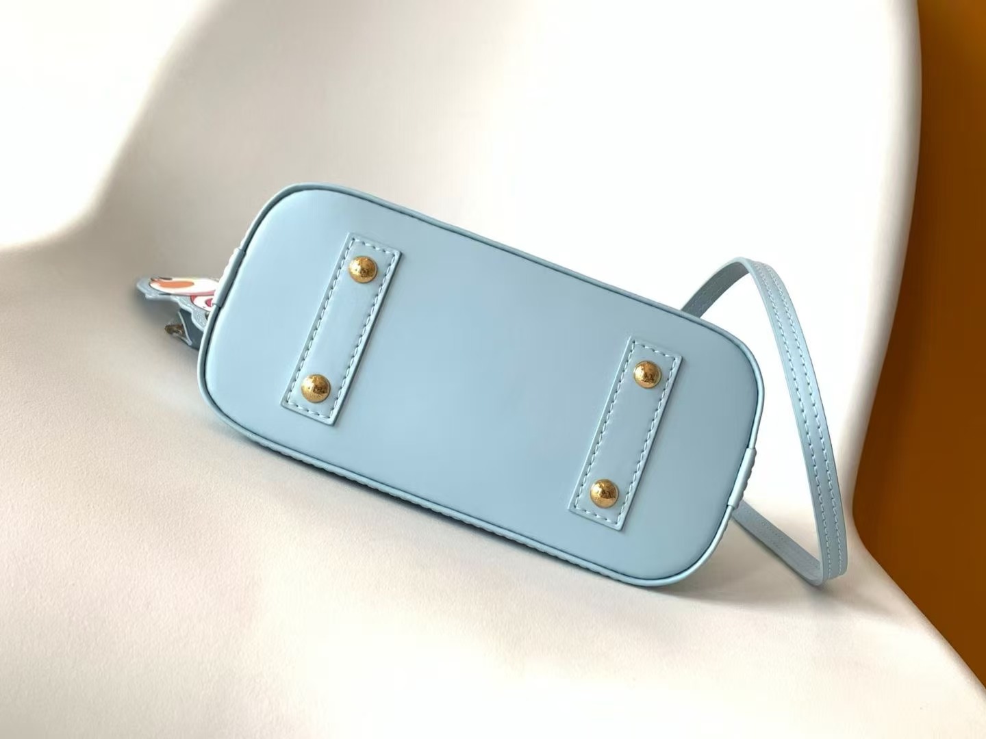 LOUIS VUITTON LVx TM Alma BB Epi Leather Women Bags Washed Blue