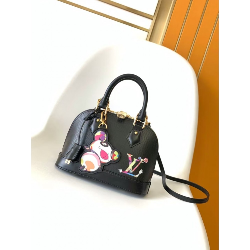 LOUIS VUITTON LVx TM Alma BB Epi Leather Women Bags Black