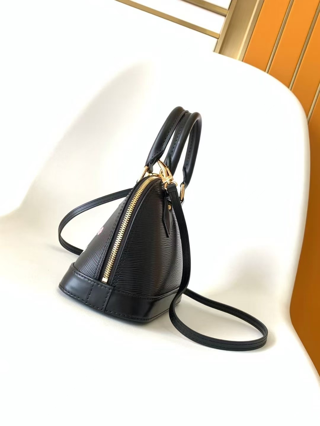 LOUIS VUITTON LVx TM Alma BB Epi Leather Women Bags Black