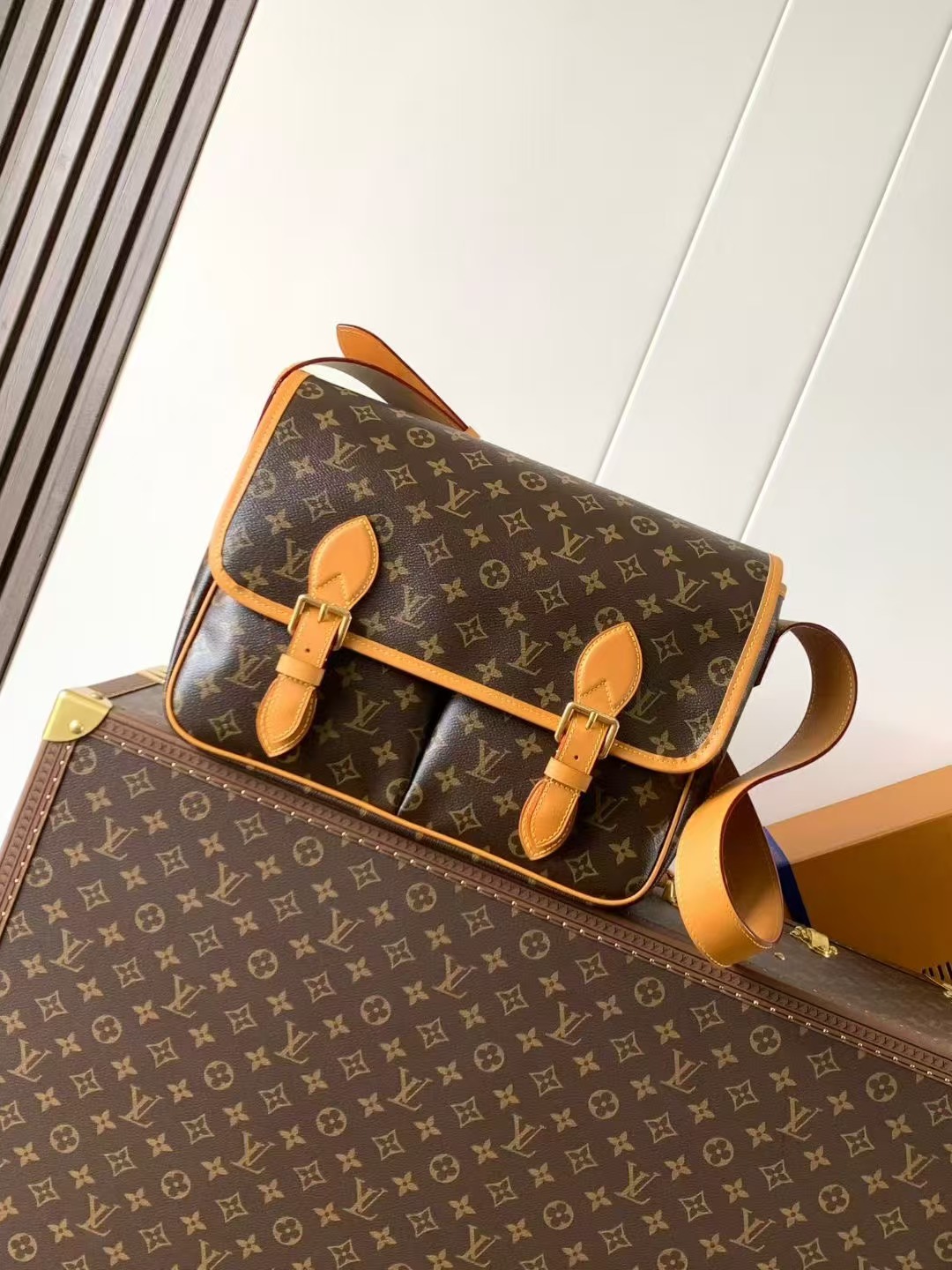Louis Vuitton Monogram Satchel Messenger Bag