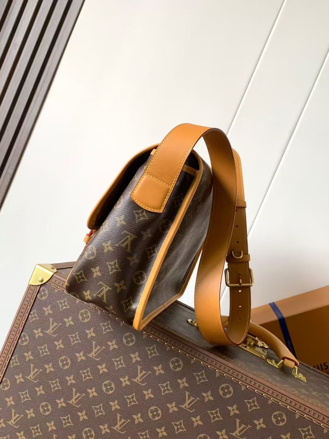 Louis Vuitton Monogram Satchel Messenger Bag