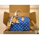 LV Speedy P9 Bandouliere 30 Dark Blue Calfskin