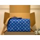 LV Speedy P9 Bandouliere 30 Dark Blue Calfskin