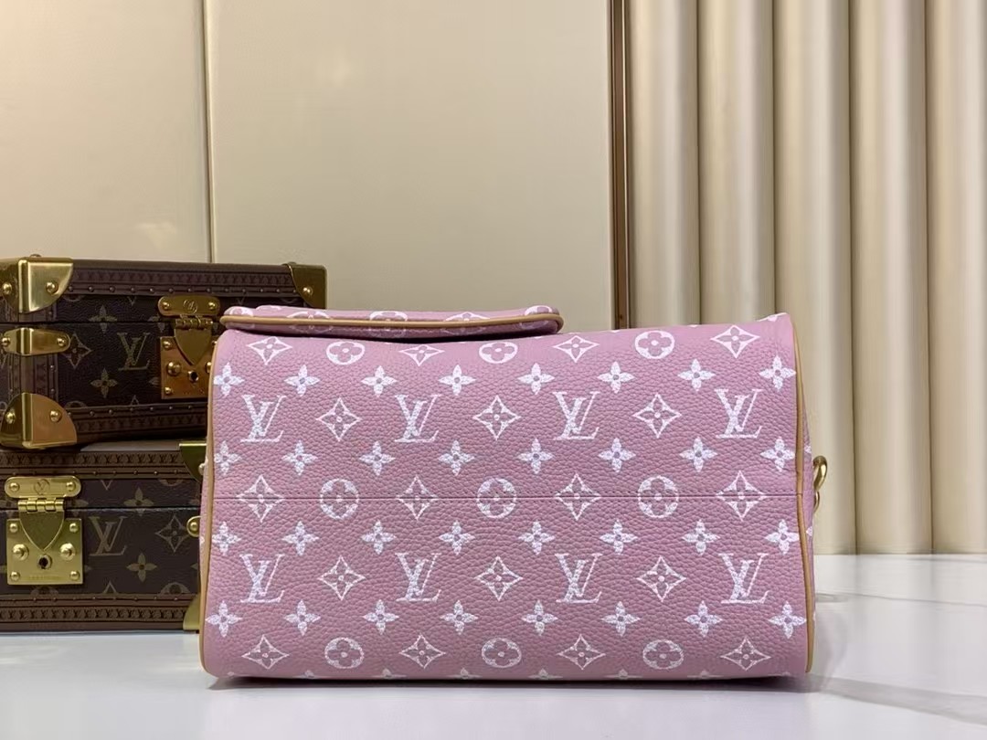 LV Speedy P9 Bandouliere 30 Pink Calfskin