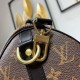 Louis Vuitton Speedy 25 monogram with black leather