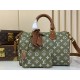 LV Speedy P9 Bandouliere 30 Green Sancha Calfskin