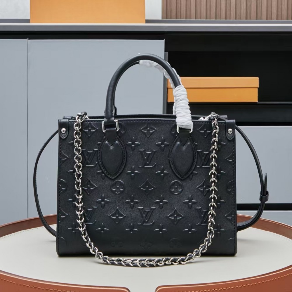 Louis Vuitton Calfskin Monogra Bold Onthego PM Black