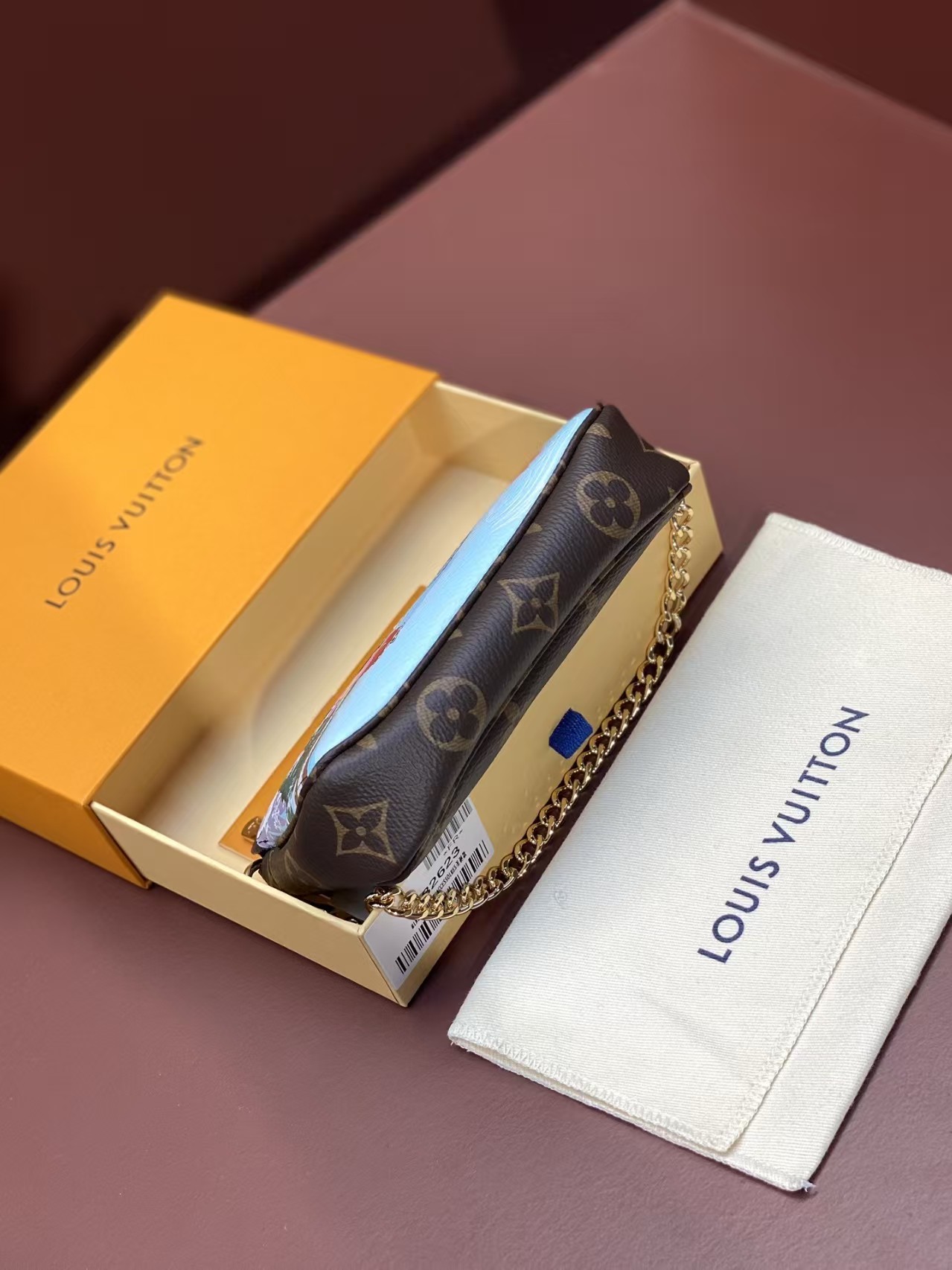 Louis Vuitton Mini Pochette Accessoires Monogram/Pink Louis Vuitton Mini Pochette Accessoires Monogram/Pink