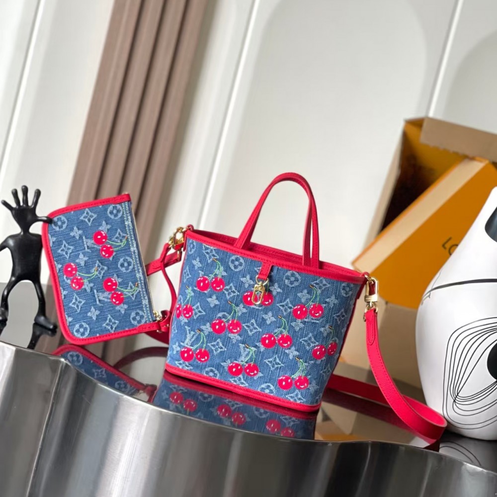 Louis Vuitton x Takashi Murakami Neverfull Inside Out BB Bag 