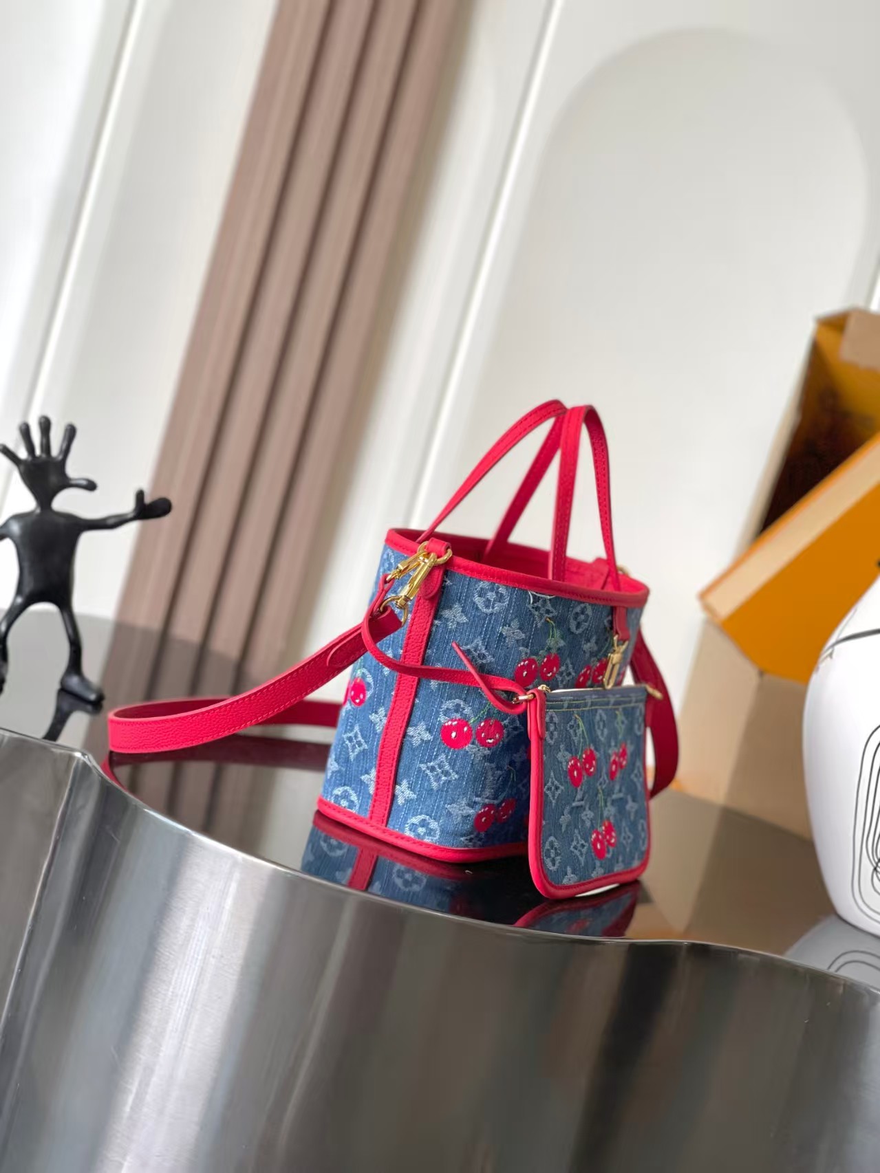 Louis Vuitton x Takashi Murakami Neverfull Inside Out BB Bag 