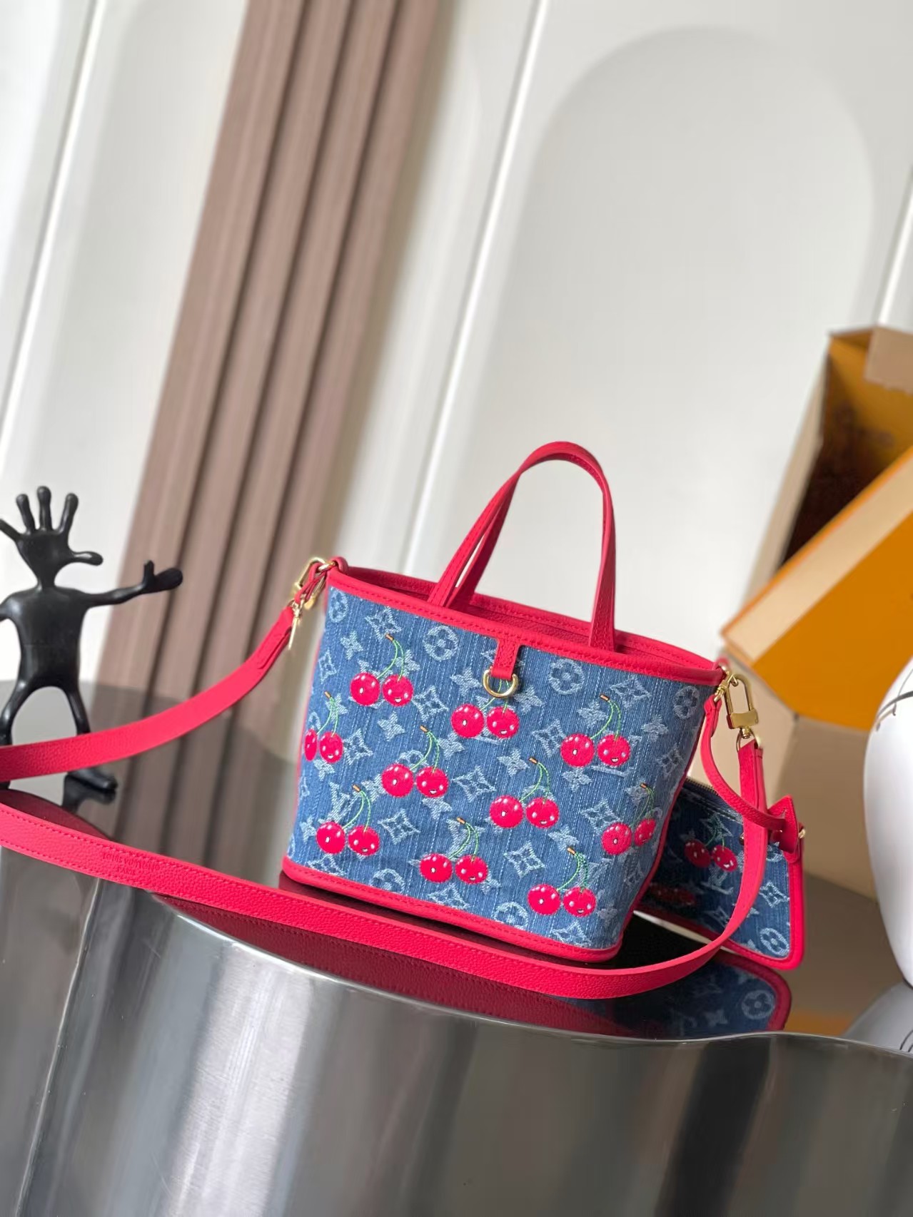 Louis Vuitton x Takashi Murakami Neverfull Inside Out BB Bag 