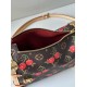 LOUIS VUITTON X TM Cerises Monogram Canvas Side Trunk MM Bag