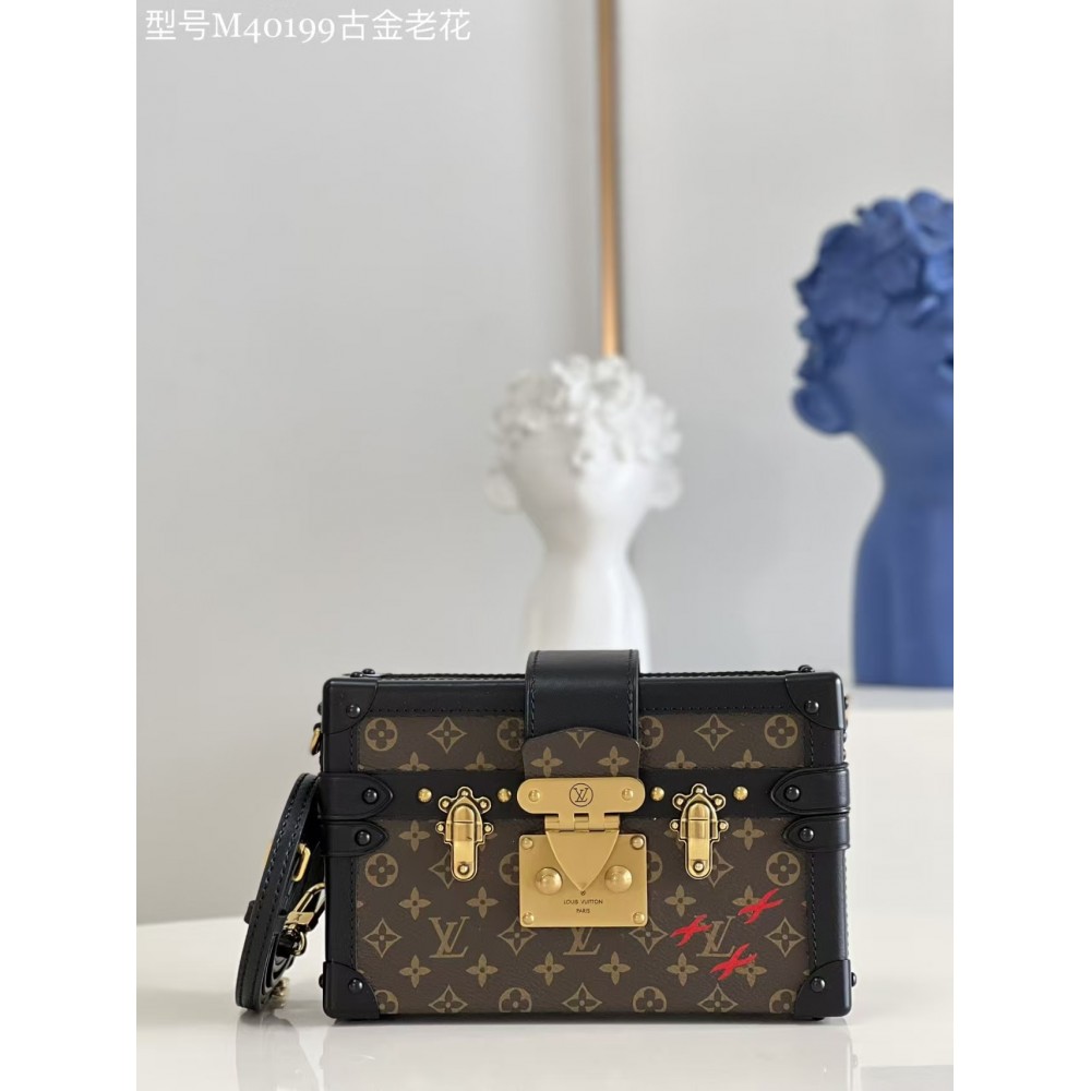 LOUIS VUITTON Petite Malle Monogram Canvas Bag