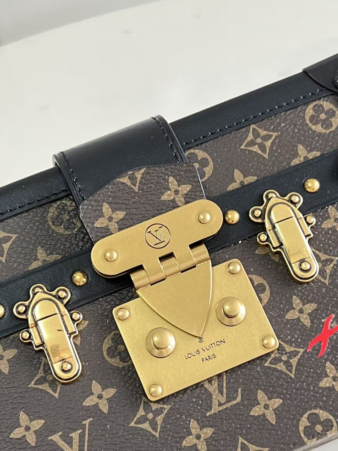 LOUIS VUITTON Petite Malle Monogram Canvas Bag