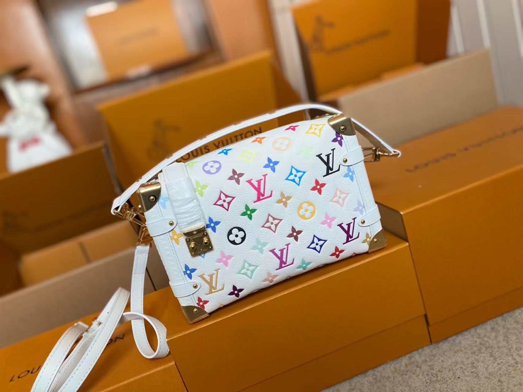 Louis Vuitton x TM Side Trunk MM Bag